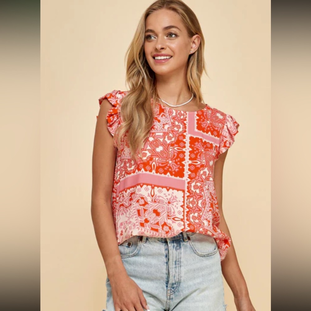 [les amis] “Jasmine Top” - Size Large NWT
